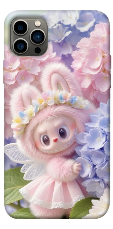 Чохол на Apple iPhone 12 Pro (6.1") Labubu & Flowers ver.1 фото 1 з 1