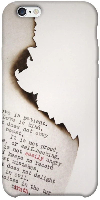 Чехол на Apple iPhone 6/6s plus (5.5") Стихи фото 1 из 1