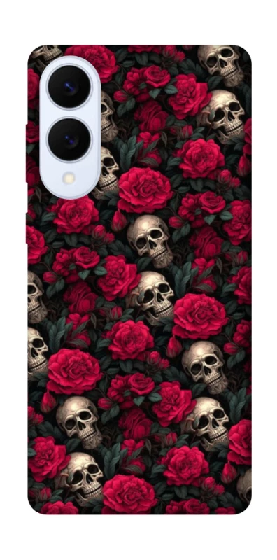 Чехол на Samsung Galaxy S25 Edge Черепа и розы фото 1 из 1