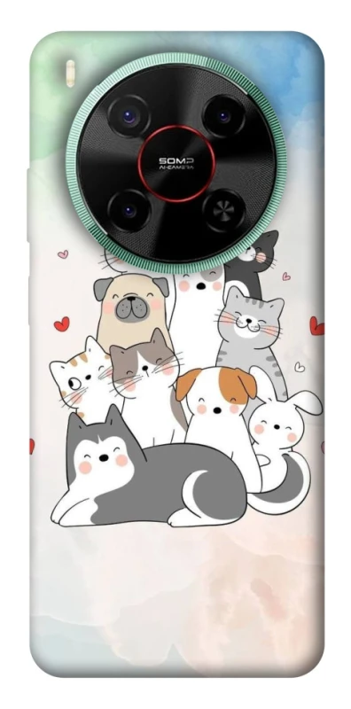 Чохол на ZTE Nubia V70 Max Funny Pets ver.2 фото 1 з 1