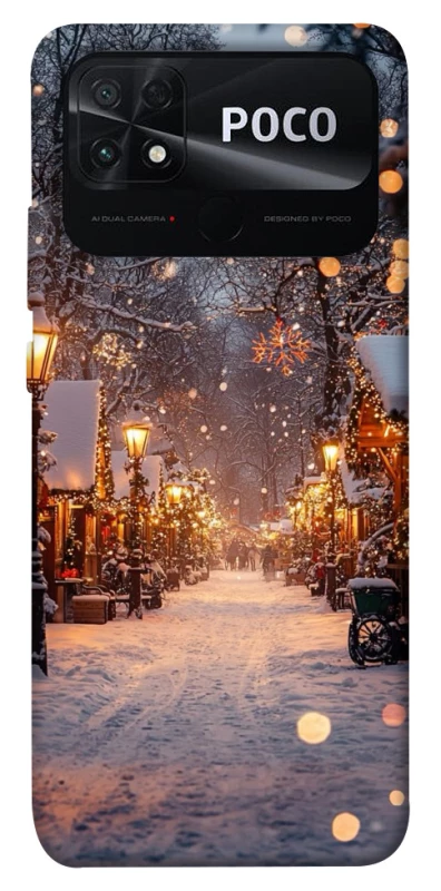 Чохол на Xiaomi Poco C40 Новорічний v50 фото 1 з 1