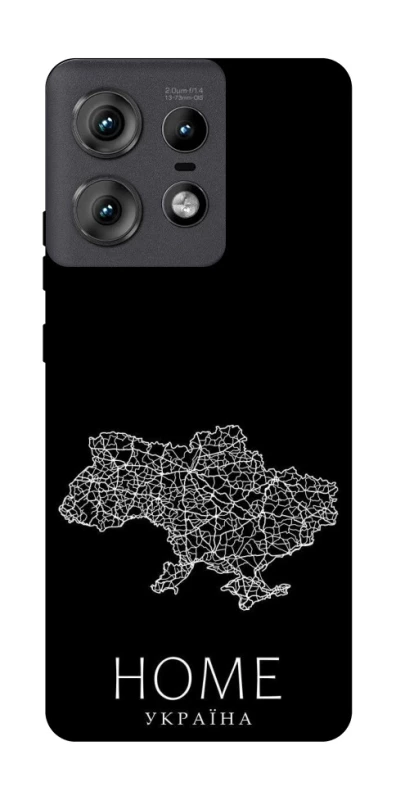 Чохол на Motorola Edge 50 Pro Ukraine black map фото 1 з 1