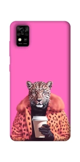 Чохол на ZTE Blade A31 Леопард з кавою фото 1 з 1