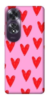 Чехол на Oppo A60 Red hearts 2 фото 1 из 1