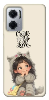 Чохол на Xiaomi Redmi Note 11E Create the life you love фото 1 Чохол на Xiaomi Redmi Note 11E Create the life you love фото 1 з 1