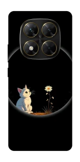 Чехол на Xiaomi Poco X7 Cat and flower фото 1 из 1