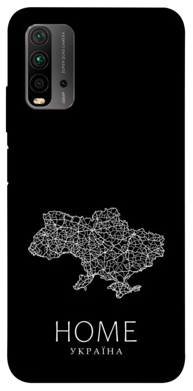 Чохол на Xiaomi Redmi 9T Ukraine black map фото 1 з 1