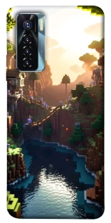 Чехол на TECNO Camon 17 Pro Minecraft sunset фото 1 из 1