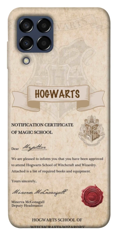Чехол на Samsung Galaxy M33 5G The Hogwarts acceptance letter фото 1 из 1
