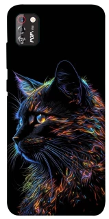Чехол на TECNO POP 4 Pro Черный кот фото 1 из 1