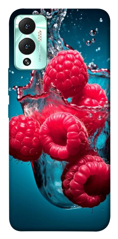 Чехол на Infinix Hot 12 Play Малинка в воде фото 1 из 1