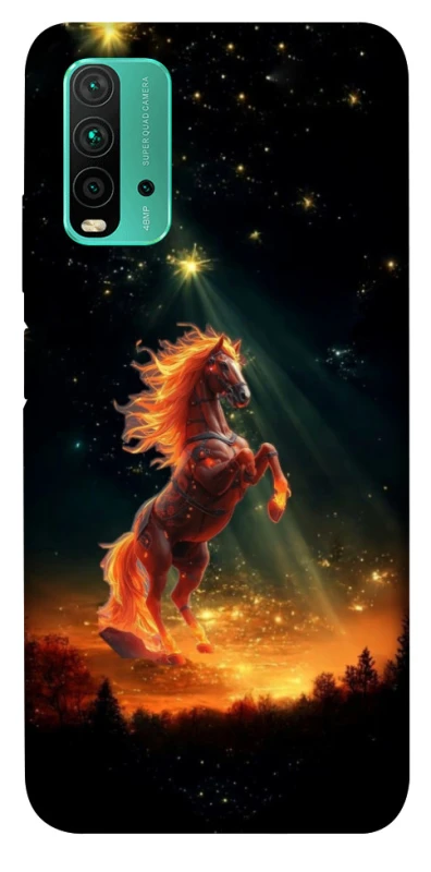 Чохол на Xiaomi Redmi Note 9 4G / Redmi 9 Power Red Fire Horse ver.2 фото 1 з 1