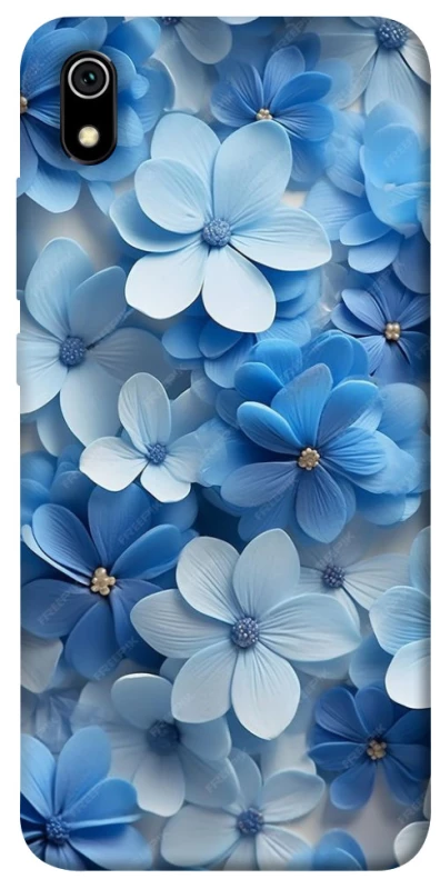 Чехол на Xiaomi Redmi 7A Синие цветы фото 1 из 1