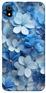 Чехол на Xiaomi Redmi 7A Синие цветы фото 1 из 1