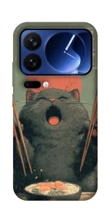 Чехол на Xiaomi Poco F7 Ultra Hungry Cat фото 1 из 1