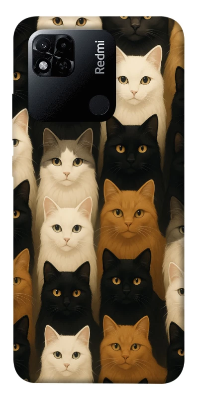 Чехол на Xiaomi Redmi 10A Colorful Cat Collage фото 1 Чехол на Xiaomi Redmi 10A Colorful Cat Collage фото 1 из 1