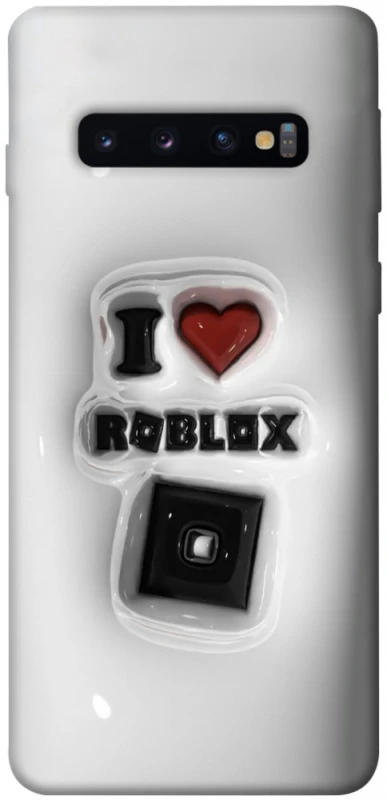 Чохол на Samsung Galaxy S10 I love Roblox фото 1 з 1