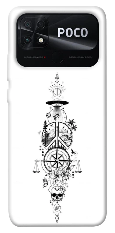 Чехол на Xiaomi Poco C40 Tattoo ver.7 фото 1 из 1
