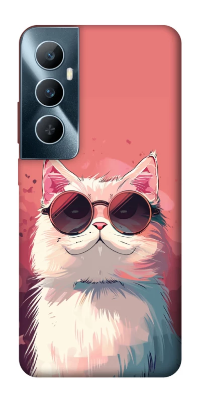 Чехол на Realme C65 4G Сat with glasses фото 1 из 1