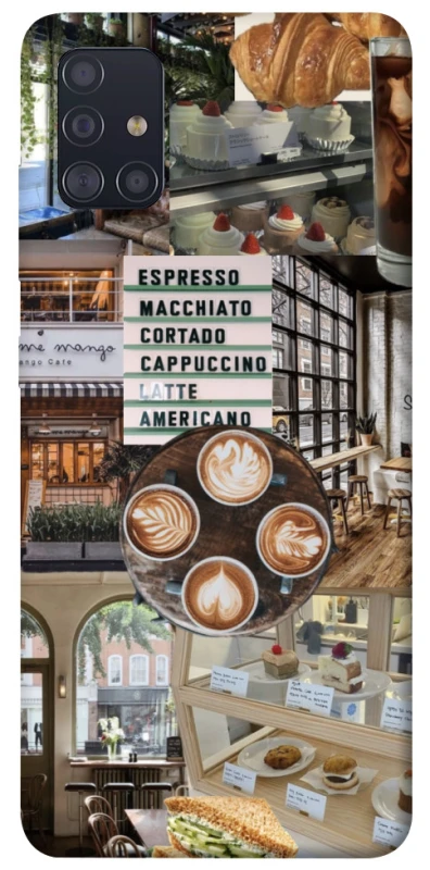 Чохол на Samsung Galaxy A51 Coffee collage ver.5 фото 1 з 1