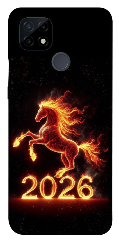 Чехол на Realme C21 Red Fire Horse ver.1 фото 1 из 1