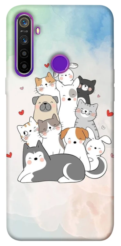 Чехол на Realme 5 Funny Pets ver.2 фото 1 из 1