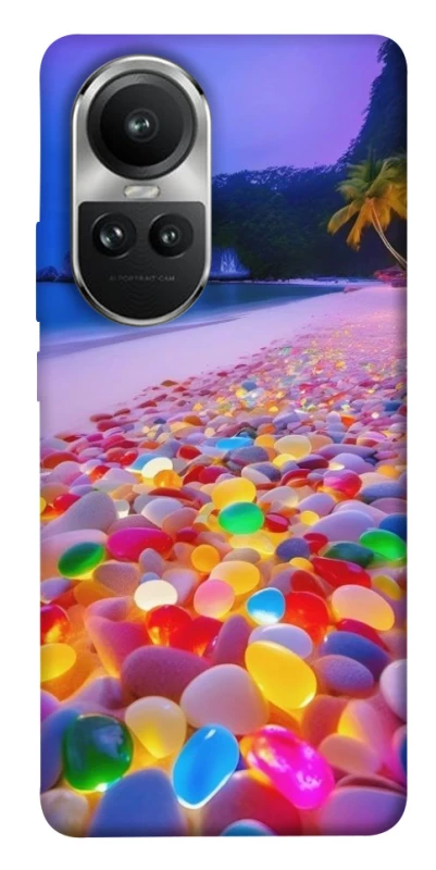Чохол на Oppo Reno 10 Каміння світиться на березі фото 1 з 1