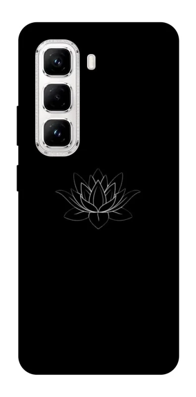 Чохол на Infinix Hot 50 Pro Black Lotus фото 1 Чохол на Infinix Hot 50 Pro Black Lotus фото 1 з 1