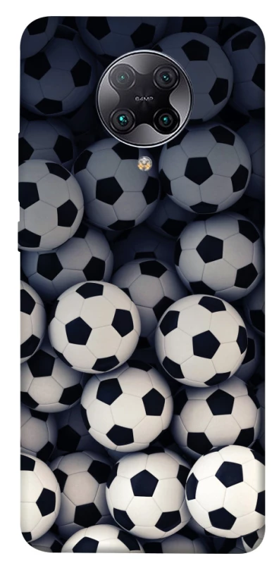 Чехол на Xiaomi Redmi K30 Pro / Poco F2 Pro Футбольные мячи фото 1 из 1