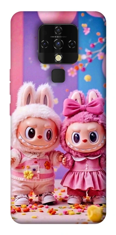 Чехол на TECNO Camon 16 SE Labubu twins ver.2 фото 1 из 1