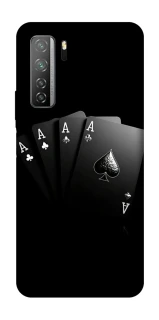 Чехол на Huawei Nova 7 SE Black Cards фото 1 из 1