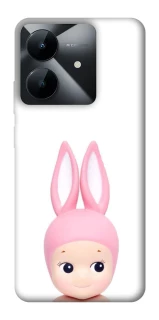Чохол на Realme Note 60x Minimal Bunny Peek фото 1 з 1