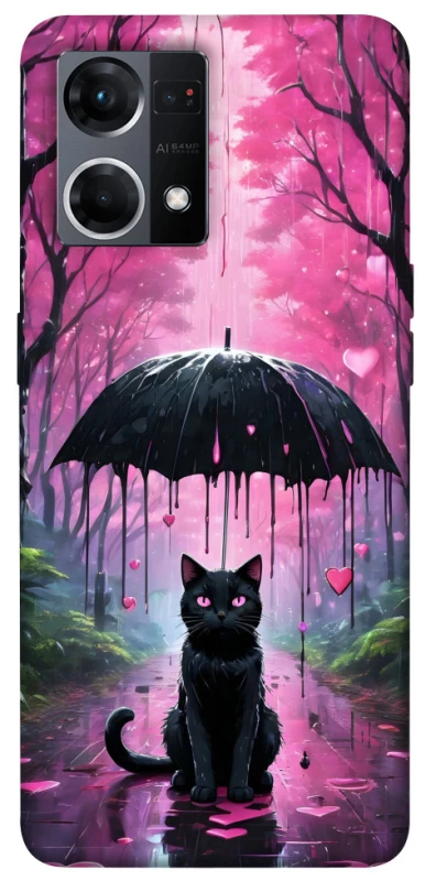 Чохол на Oppo Reno 7 4G Black cat фото 1 з 1