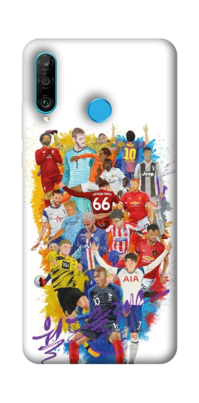 Чохол на Huawei P30 lite Football Abstract v2 фото 1 з 1