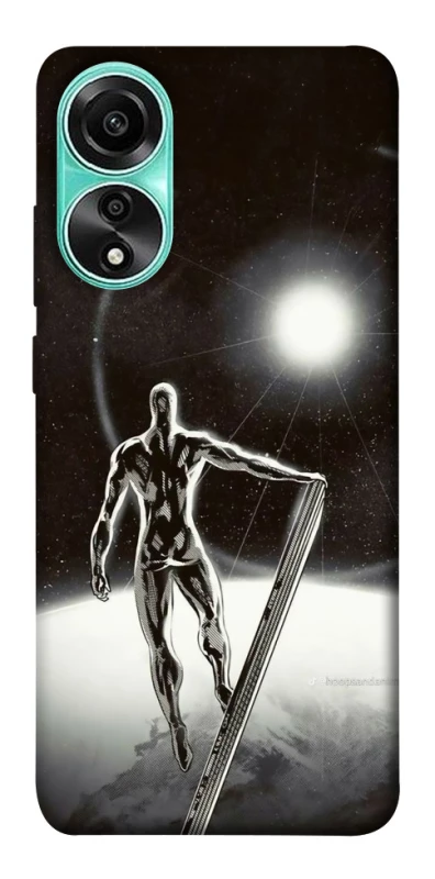 Чехол на Oppo A78 4G Серебряный сёрфер фото 1 из 1