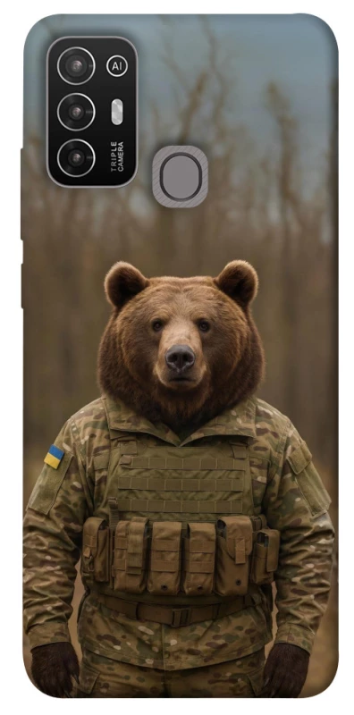 Чохол на ZTE Blade A52 Ведмідь захисник фото 1 з 1
