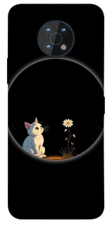 Чехол на Nokia G50 Cat and flower фото 1 из 1