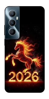 Чехол на Realme C65 4G Red Fire Horse ver.1 фото 1 из 1
