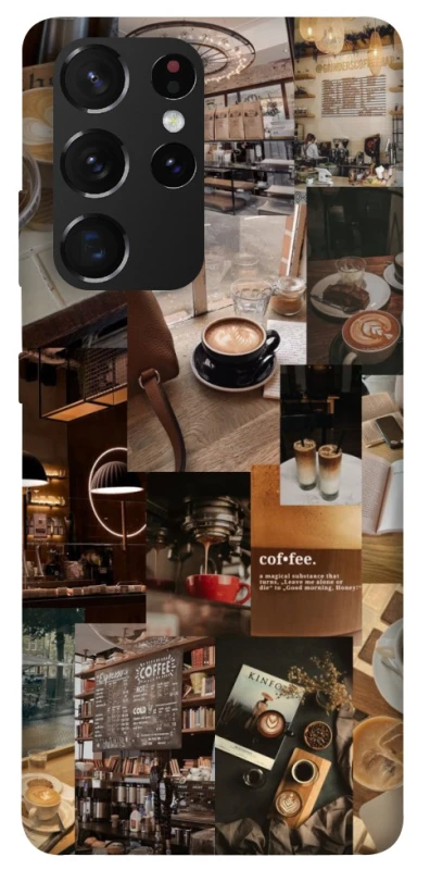 Чохол на Samsung Galaxy S21 Ultra Coffee collage ver.2 фото 1 з 1