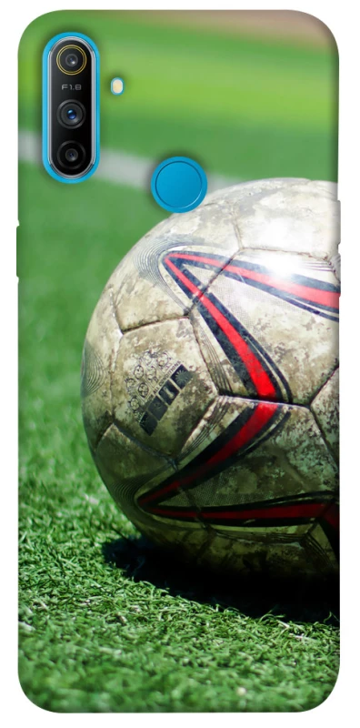 Чехол на Realme C3 Мяч на газоне фото 1 из 1