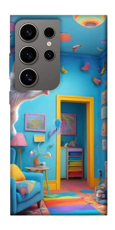 Чохол на Samsung Galaxy S24 Ultra crazy cat фото 1 з 1