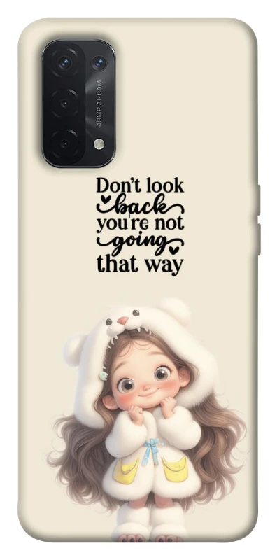 Чохол на Oppo A54 5G / A74 5G Don't look back фото 1 з 1
