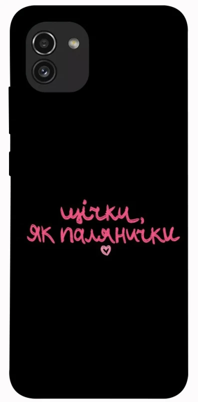 Чохол на Samsung Galaxy A03 Щічки, як палянички фото 1 з 1