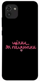 Чохол на Samsung Galaxy A03 Щічки, як палянички фото 1 з 1