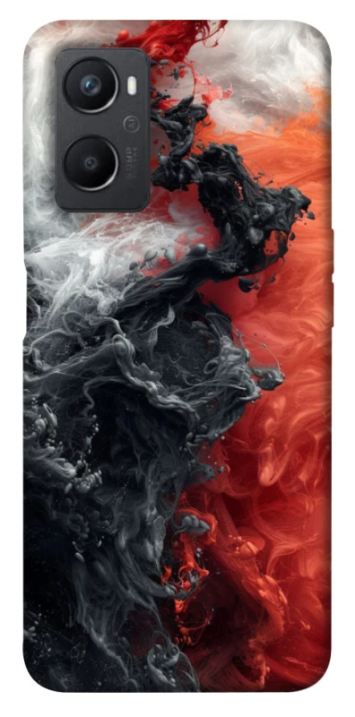 Чехол на Oppo A96 Black and Red фото 1 из 1