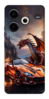 Чохол на TECNO Pova 6 Neo (LI6) Сar and dragon фото 1 з 1