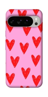 Чехол на Google Pixel 10 Pro Red hearts 2 фото 1 из 1