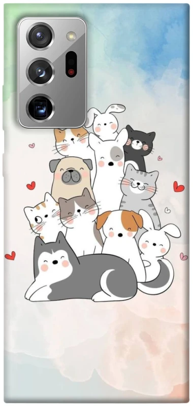 Чохол на Samsung Galaxy Note 20 Ultra Funny Pets ver.2 фото 1 з 1