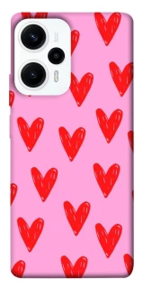Чехол на Xiaomi Poco F5 / Note 12 Turbo Red hearts 2 фото 1 из 1