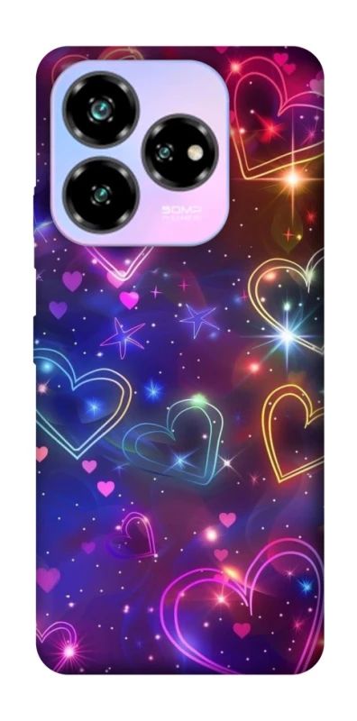 Чохол на ZTE Nubia V60 Drawn hearts фото 1 з 1